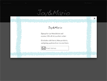 Tablet Screenshot of joyandmario.com